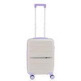 Mcs V366 Beyaz Lila 55 cm Polipropilen Valiz