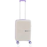 Mcs V374 55 cm Beyaz Lila Polipropilen Valiz