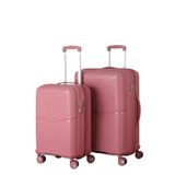MÇS V379 AURA Y.ÜRETİM PP VALİZ 55 CM + 65 CM KEMİK/GRİ SET