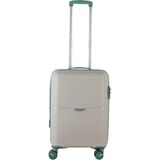 MÇS V379 Aura Y.üretim Pp Valiz 55 cm - Beyaz - Yeşil