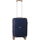 MÇS V379 Aura Y.üretim Pp Valiz 55 cm - Lacivert - Kahve