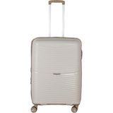 MÇS V379 Aura Y.üretim Pp Valiz 65 cm - Beyaz - Gold