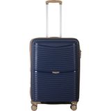 MÇS V379 Aura Y.üretim Pp Valiz 65 cm - Lacivert - Kahve