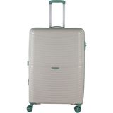 MÇS V379 Aura Y.üretim Pp Valiz 75 cm - Beyaz - Yeşil