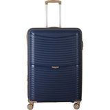 MÇS V379 Aura Y.üretim Pp Valiz 75 cm - Lacivert - Kahve