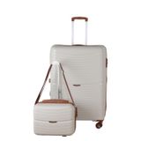 MÇS V379 AURA Y.ÜRETİM PP VALİZ 75 CM + MAKYAJ SİYAH SET