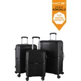 MÇS V379 Aura Y.üretim Pp Valiz Siyah Set - 0 - Siyah