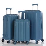 Mçs Valiz 3Lü Set Kırılmaz Pp Silikon Sky Blue