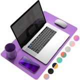 McStorey 60x30 cm Çift Taraflı Deri Desk Mat, Suya Dayanıklı Kaymaz Masa Matı, 2 mm Rulo Yapılabilir Mouse Pad, Laptop, Ofis ve Home Office Çalışma Masası İçin Pembe