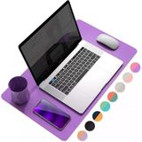 Mcstorey 60X30 Cm Pembe Çift Taraflı Deri Desk Mat, Pu Deri Masa Koruyucu Ve Masa Sümeni, Suya Dayanıklı Kolay Silinebilir 2 Mm Rulo Mouse Pad, H