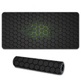 McStorey 90x40 cm Mouse Pad, Neon Yeşil Petek Desenli Büyük Mouse Pad, Kaymaz Kauçuk Tabanlı, Dikişli Kenarlı 3 mm Klavye ve Mouse Altlığı, XXL Desk Mat