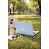 Mcstorey Apple Macbook Air 13" Mavi Kumaş Kaplama Sert Koruyucu Kapak/Kılıf (ESKİ USB'Lİ MODEL 2010-2017) A1369 A1466 Ile Uyumlu