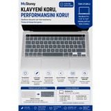 Mcstorey Apple MacBook Pro 13.3 15.4 İnç A1706 A1989 A2159 A1707 A1990 Uyumlu Türkçe Q Klavye Koruyucu Şeffaf Silikon Kılıf
