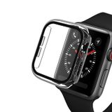 McStorey Apple Watch Seri 38MM /40MM /41MM ile Uyumlu Kasa ve Ekran Koruyucu Kılıf Temperli Cam 360 Derece Koruyucu
