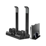 Mcstorey Laptop Stand Dikey ve Eğimli 3 Slotlu Ayarlanabilir Masaüstü Organizer Telefon Tablet Uyumlu Kaymaz Silikon Pedli Ergonomik Masa Düzenleyici Pvc Tpu Alaşım Siyah - 1 GB