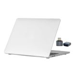 McStorey MacBook Air 13 İnç A1932 A2179 A2337 Uyumlu Mat Sert Kapak Kılıf – Flu Yüzey, Çizilmeye Karşı Dayanıklı Plastik Koruma, Hafif ve İnce Tasarım Şeffaf