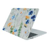 McStorey MacBook Air 13 İnç Kılıf A1369 A1466 Uyumlu Çiçek Desenli Hard Case Sert Koruyucu Kapak Printed Floral Laptop Kılıfı 2010-2017 Sarı