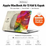 McStorey MacBook Air 13 İnç Kılıf A1369 A1466 Uyumlu Hard Case Sert Koruyucu Kapak İnce Hafif Çizilme Korumalı Desenli Baskılı 2010-2017 Karışık