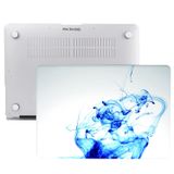 McStorey MacBook Air 13 inç Kılıf Uyumlu A1369 A1466 Renkli Boya Desenli İnce Sert Kapak Darbe Çizilme Koruma Hard Case Mat Yüzey Mavi