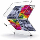 McStorey MacBook Air 13 İnç M1 A2337 Şeffaf Kılıf, Kristal Hard Case 3'lü Premium Koruma Seti, 3M Brain Tasarım Sticker + USB-C USB Adaptör, İnce Hafif Darbe ve Çizilme Korumalı, Tam Uyum Gri