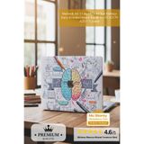 Mcstorey Macbook Air 13 inç M1 Kılıf Sert Darbeye Karşı Koruma Desenli Kapak A1932 A2179 A2337 Uyumlu