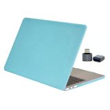 McStorey Macbook Air 13 inç Uyumlu M1 Kılıf Mat Koruyucu Sert Kapak A1932 TouchID 2018-2019 yılı Bebe Mavisi