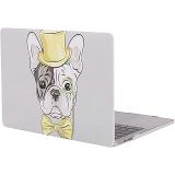 McStorey MacBook Air 13 Kılıf A1369 A1466 Uyumlu Köpek Desenli TPU İnce Hafif Darbe Emici Lazer UV Baskılı Sert Koruyucu Kapak Sarı