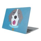 McStorey MacBook Air Kılıf 13 İnç A1369 A1466 Uyumlu Sert Kapak Dog01 Tasarım İnce Hafif Darbe Önleyici Hard Case Çizilmeye Dayanıklı Eski Kasa 2010-2017 Koruyucu Kapak Açık Mavi