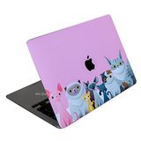 McStorey Macbook Air Kılıf A2179 ile Uyumlu Laptop Koruyucu Kaplama Sticker Animal03 Açık Pembe
