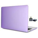 McStorey MacBook Air M1 Kılıf A2337 Uyumlu 13 İnç Mat Sert Kılıf A2179 A1932 Parmak İzi Bırakmayan Koruyucu Hard Case Kapak Lila