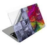 McStorey Macbook Air M1 Kılıf Yapıştırma Laptop Sticker Koruyucu Kaplama A2337 ile Uyumlu BrainNL Gri
