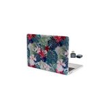 McStorey MacBook Air M1 Kılıfı 13 İnç A2337 A2179 A1932 Uyumlu Sert Kapak Hard Case Koruyucu Kılıf MacBook Air 13 İnç Kılıfı Çizilme ve Darbe Koruyucu UV Baskılı Tropikal Çiçek Yaprak Desenli Yeşil