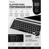 Mcstorey Macbook Kılıf Air Pro Air 13,3" A1369-A1466-Pro 13,3" A1278-Pro 15,4" A1286 - A1398-Pro 17" A1297 İle Uyumlu Klavye Koruyucu Türkçe Baskı (US TO TR) (ESKİ USB'Lİ MODEL 2008-2017) Uyumlu Siuah