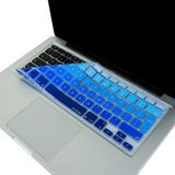 McStorey MacBook Klavye Koruyucu Uyumlu Silikon İnce Yıkanabilir Kaplama Film Avrupa İngilizce ters L Enter Air Pro Eski USB li Modeller 2008-2017 Uyumlu Lacivert Mavi