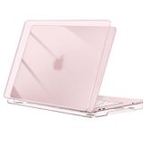 McStorey MacBook Neo Kılıfı 13 İnç A3404 Uyumlu Kristal Parlak Şeffaf Sert Kapak Hard Case, A18 Pro 2026 İnce Koruyucu Kılıf Açık Pembe