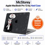 McStorey MacBook Pro 13 Baskılı Kılıf A1706 A1708 A1989 A2159 A2251 A2289 A2338 M1 M2 Uyumlu Sert Kılıf İnce Hafif Koruyucu Kapak Dog01NL Dog 64