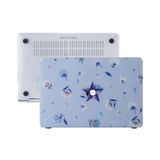 McStorey MacBook Pro 13 Çiçek Desenli Kılıf A1706 A1708 A1989 A2159 A2251 A2289 A2338 M1 M2 Uyumlu Baskılı Sert Kılıf İnce Hafif Koruyucu Kapak Açık Mavi