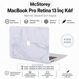 McStorey MacBook Pro 13 İnç Kılıf A1425 A1502 Uyumlu Sert Kapak Hard Case Koruyucu Retina 13 Laptop Kılıfı Kristal Mermer Desenli Çizilmeye Dayanıklı İnce Hafif Koruma Kapak Marble 33