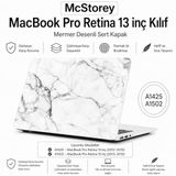 McStorey MacBook Pro 13 İnç Kılıf A1425 A1502 Uyumlu Sert Kapak Hard Case Koruyucu Retina 13 Laptop Kılıfı Mermer Desenli Çizilmeye Dayanıklı İnce Hafif Koruma R-08