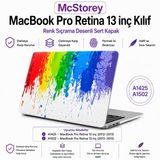 McStorey MacBook Pro 13 İnç Kılıf A1425 A1502 Uyumlu Sert Kapak Hard Case Koruyucu Retina 13 Laptop Kılıfı Soyut Boya Desenli Çizilmeye Dayanıklı İnce Hafif Koruma R-108