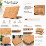 McStorey MacBook Pro 13 İnç Kılıf A1708 A1706 A1989 A2159 A2251 A2289 A2338 M1 M2 Uyumlu Ahşap Dokulu Sert Kapak, 360° Koruma İnce Hafif TPU Hard Case Açık Kahverengi