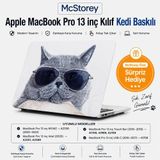 Mcstorey Macbook Pro 13 Kedi Desenli Kılıf A1706 A1708 A1989 A2159 A2251 A2289 A2338 M1 M2 Uyumlu Tp