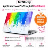 McStorey MacBook Pro 13 Renkli Desenli Kılıf A1706 A1708 A1989 A2159 A2251 A2289 A2338 M1 M2 Uyumlu Baskılı Sert Kılıf İnce Hafif Koruyucu Kapak R-108