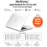 McStorey MacBook Pro 14.2 İnç Kılıf A2442 A2779 A2918 A2992 A3112 A3401 A3185 A3434 A3426 A3427 Uyumlu Kristal Parlak Şeffaf Sert Kapak Hard Case İnce Koruyucu Şeffaf