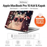 McStorey MacBook Pro 15 Kedili Desenli Kılıf A1707 A1990 Uyumlu TPU Sert Kılıf İnce Hafif Koruyucu Kapak 2016-2019 R-177