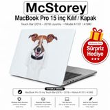 McStorey MacBook Pro 15 Köpek Desenli Kılıf A1707 A1990 Uyumlu Baskılı Sert Kılıf İnce Hafif Koruyucu Kapak R-272