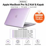 McStorey MacBook Pro 16.2 İnç Kılıf A2485 A2780 A2991 A3403 A3186 A3428 A3429 Uyumlu Kristal Parlak Şeffaf Sert Kapak İnce Hafif Koruyucu Crystal Clear Hard Case