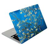 McStorey Macbook Pro Kılıf 13inç M1-M2 Laptop Kaplama Sticker Koruyucu A2338 ile Uyumlu Flower03NL Açık Yeşil