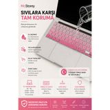 Mcstorey Macbook Pro Kılıf Klavye Koruyucu 13inç M1 M2 Türkçe Q Baskı A2289 A2251 A2338 A2141 Uyumlu Gradient