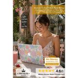 Mcstorey Macbook Pro Kılıf Yüksek Kalite Kumaş Kaplama Çiçek Desen A2338 A2289 A2251 1706-08 1989 2159 Uyumlu